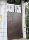 Входная подъездная дверь с порошковым напылением с 2-х сторон